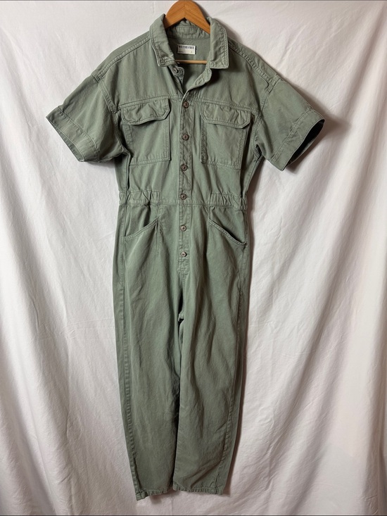 We The Free Pants - We The Free Utility Short-Sleeve Jumpsuit in Sage Green